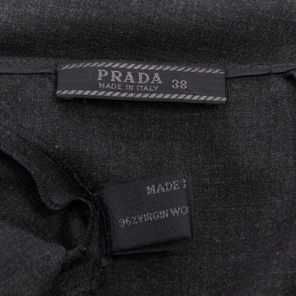 Prada PRADA Vintage grey virgin wool blend darted… - image 8