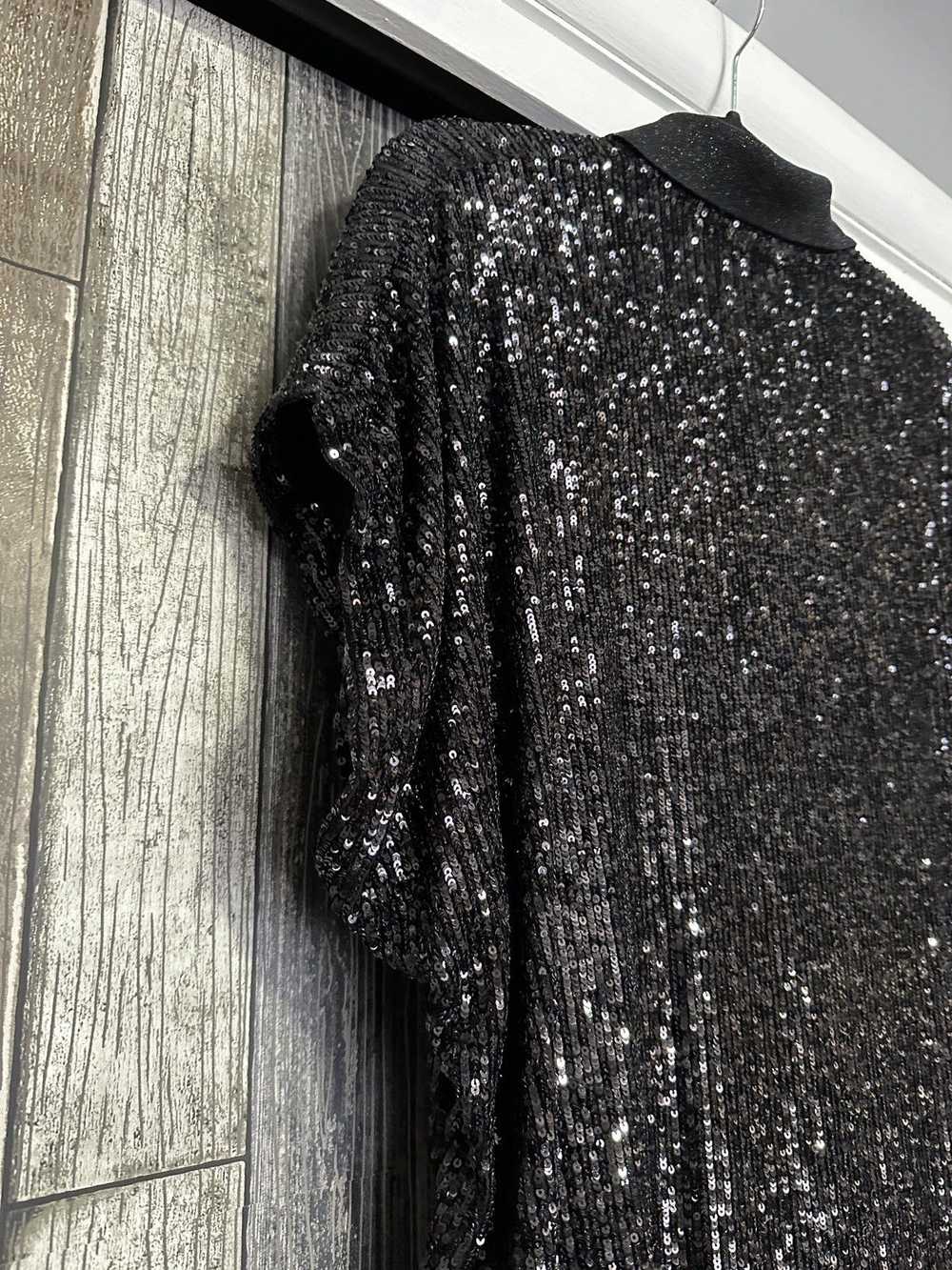 Saint Laurent Paris Oversized Sequin Polo - image 6