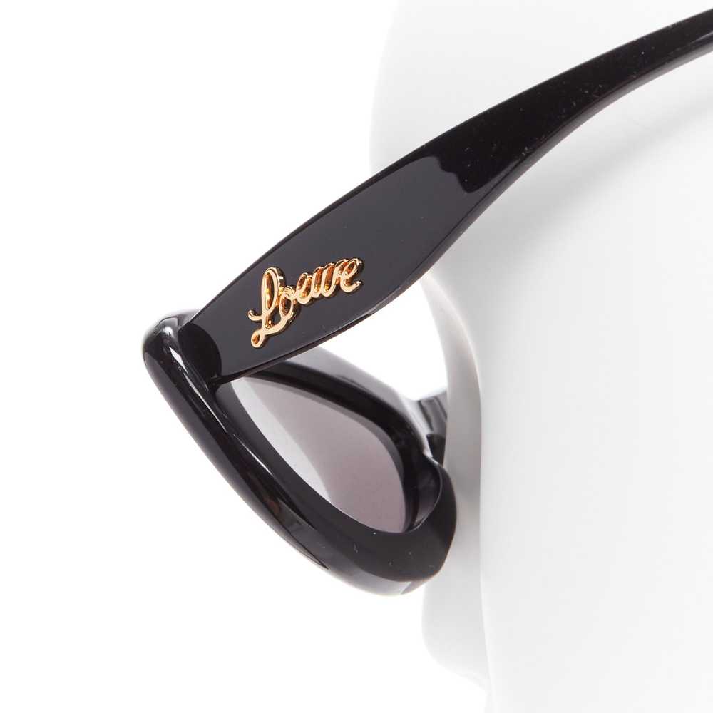 Loewe LOEWE LW400961 black acetate gold cursive l… - image 2