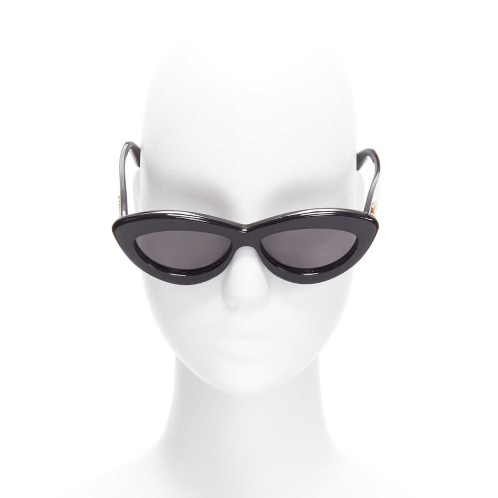 Loewe LOEWE LW400961 black acetate gold cursive l… - image 3