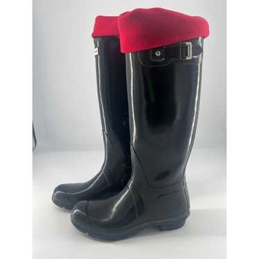 Hunter Hunter Tall Rain Boots Womens Size 8 Black 