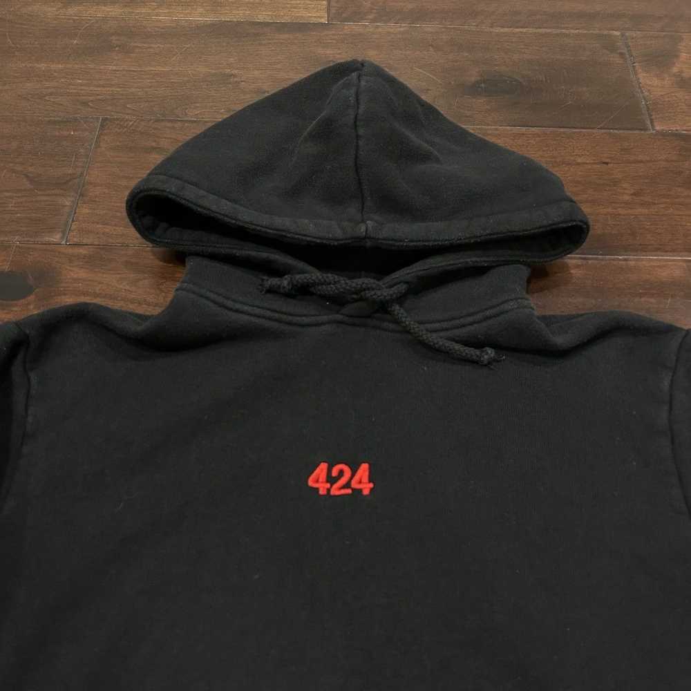 424 On Fairfax 424 SMALL LOGO EMBROIDERED HOODIE - image 1