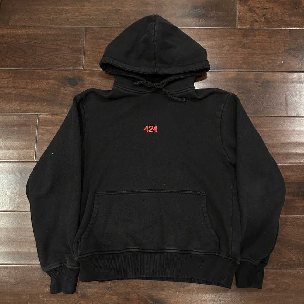 424 On Fairfax 424 SMALL LOGO EMBROIDERED HOODIE - image 2