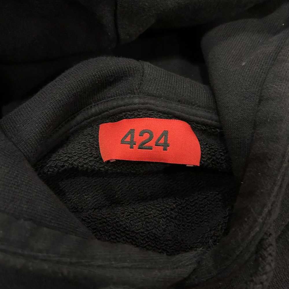 424 On Fairfax 424 SMALL LOGO EMBROIDERED HOODIE - image 3