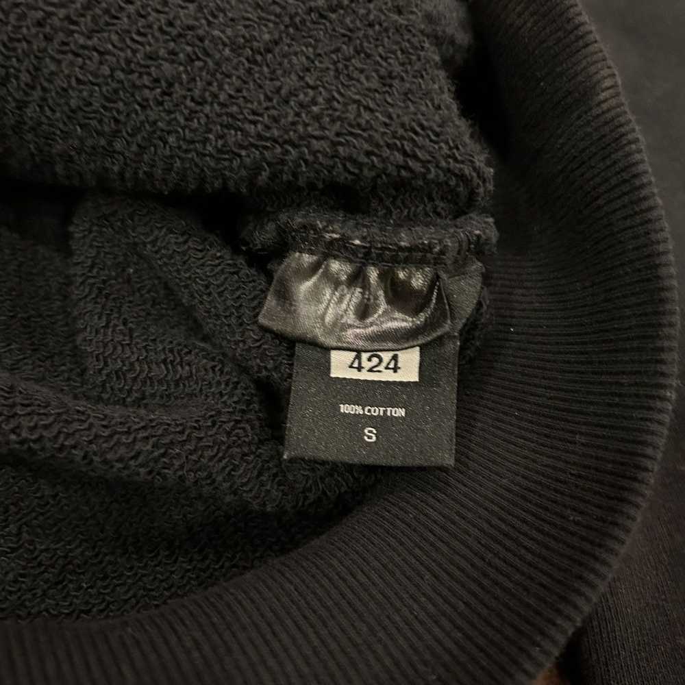 424 On Fairfax 424 SMALL LOGO EMBROIDERED HOODIE - image 4