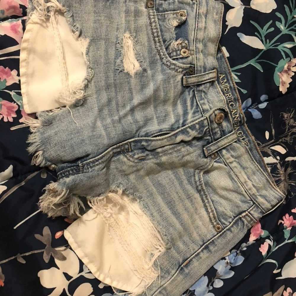 American Eagle vintage hi rise shorts - image 1