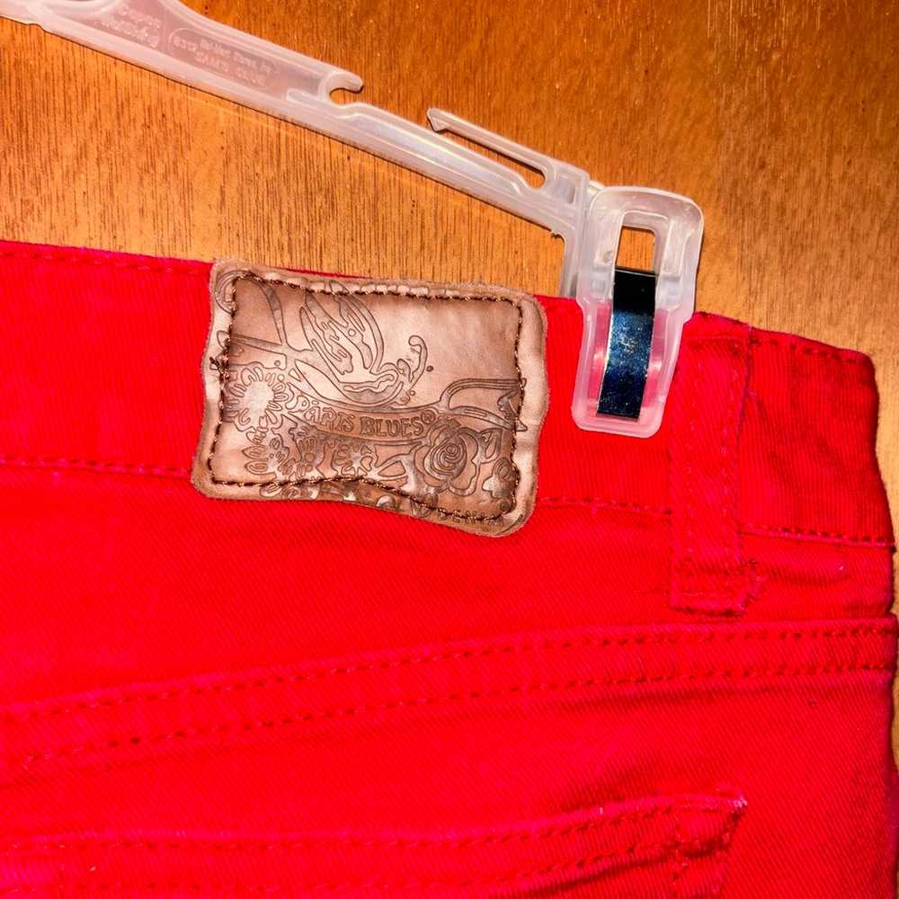 Paris Blues Red Low Rise Skinny Jeans - image 2