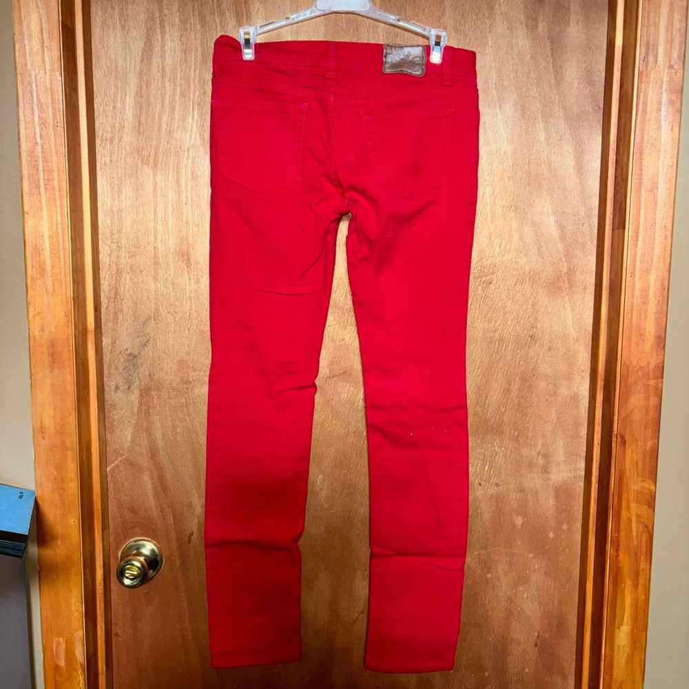 Paris Blues Red Low Rise Skinny Jeans - image 5