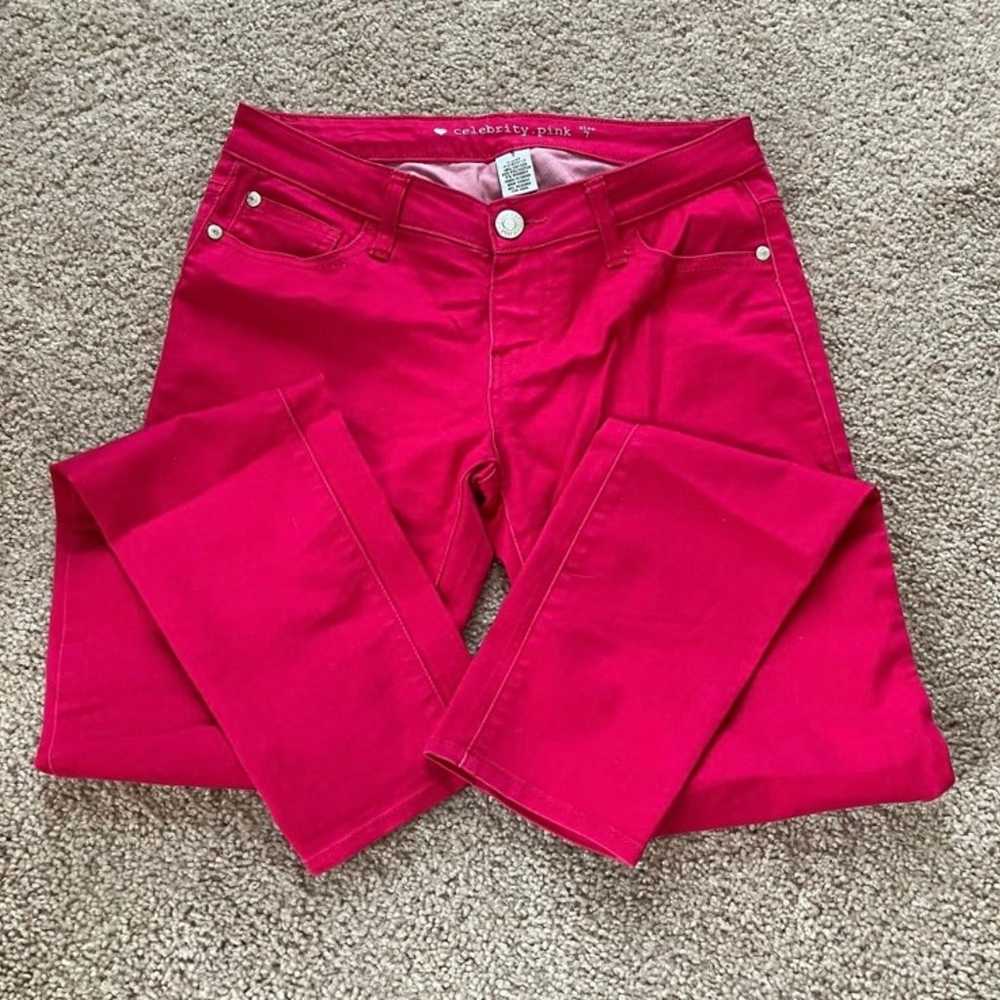 VINTAGE HOT PINK JEANS - image 1