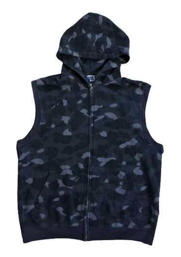 Bape OG Bape Black Camo Sleeveless Hoodie