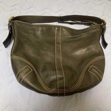 Coach BLACK Leather Shoulder Bag Coach - image 1