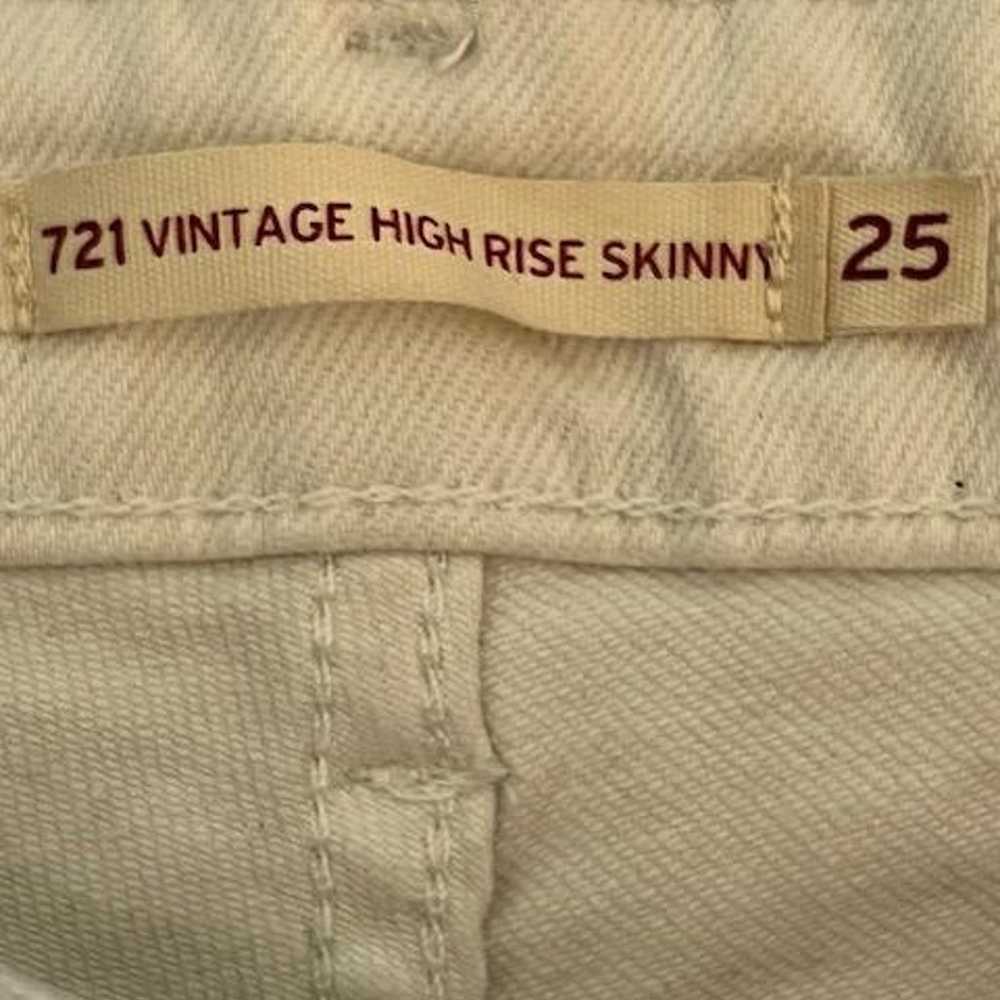 Levi's 721 Vintage High Rise Skinny - Size 25 - image 7