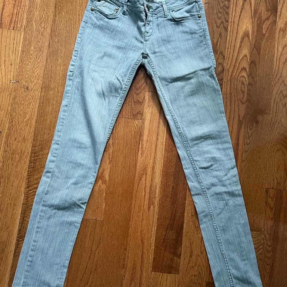 Vintage low rise stripped jeans - image 3