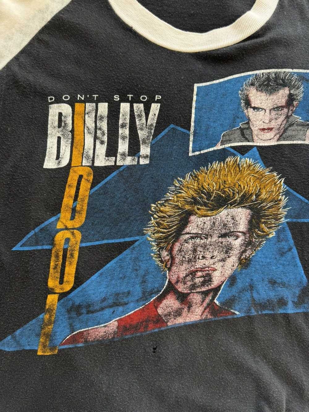 Vintage THRASHED 1981 billy idol tee - image 3