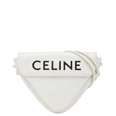 Celine Celine Celine Logo Print Triangle Shoulder… - image 1