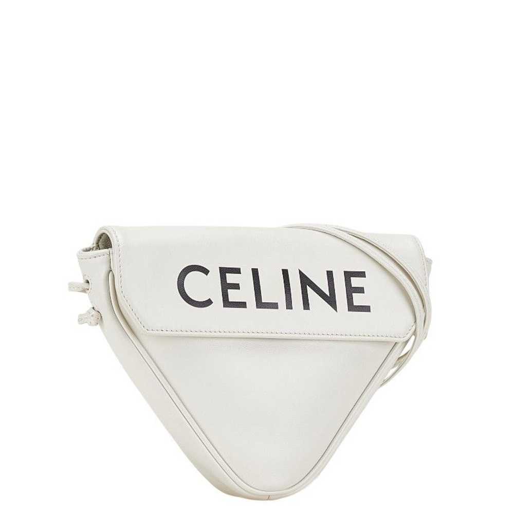 Celine Celine Celine Logo Print Triangle Shoulder… - image 2