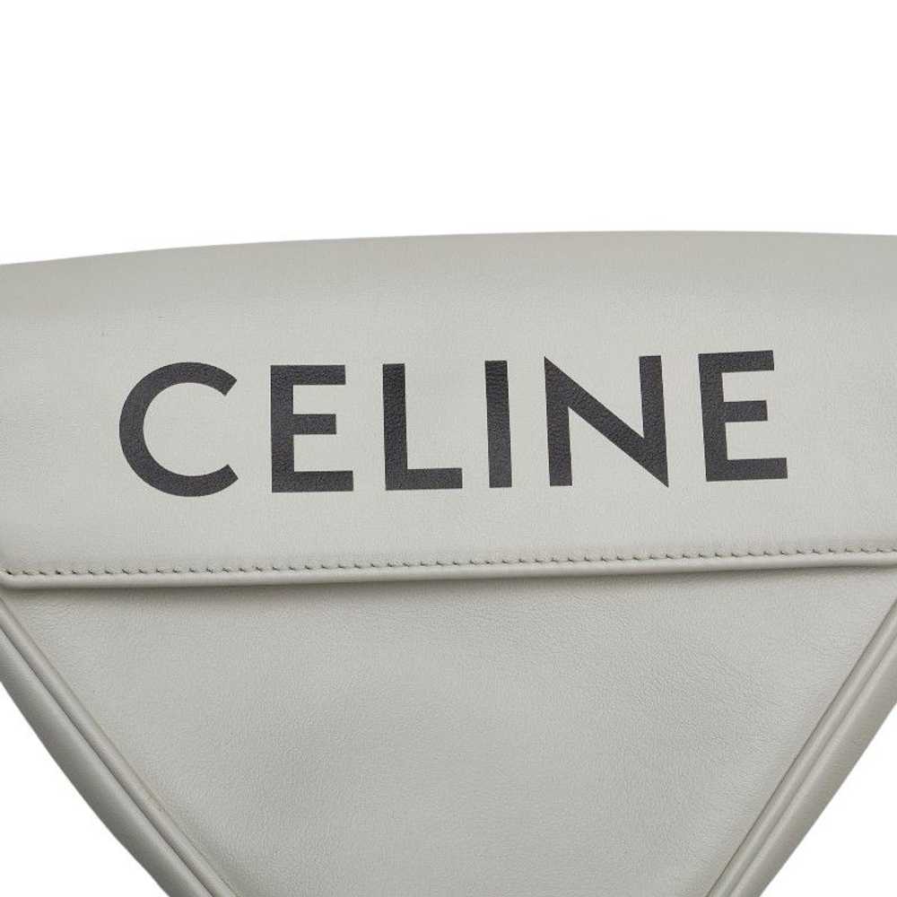 Celine Celine Celine Logo Print Triangle Shoulder… - image 5