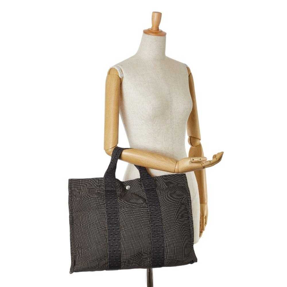 Hermes Hermes Hermes Canvas Herline Tote MM Bag C… - image 11