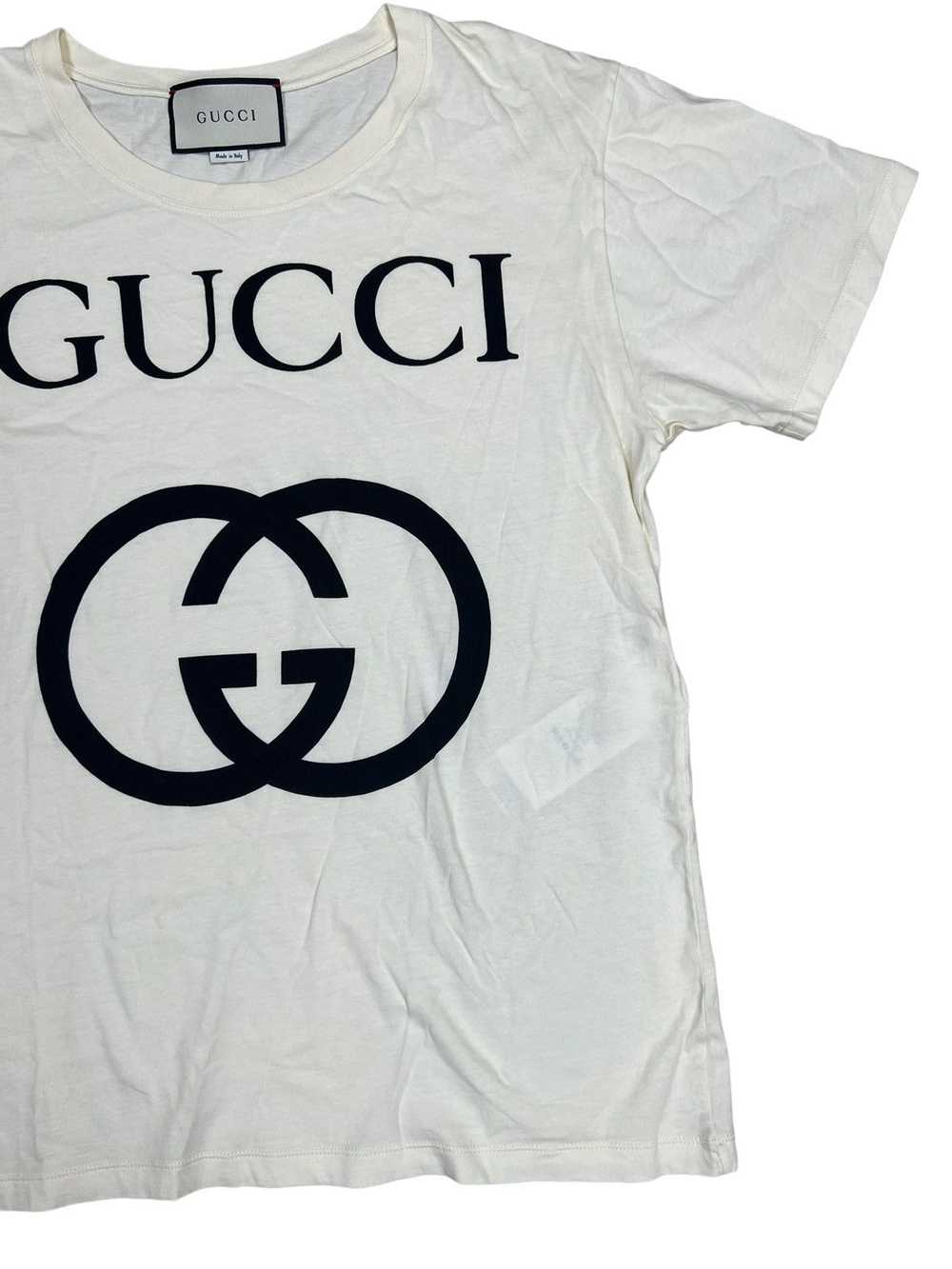 Gucci Gucci Oversized Short Sleeve T-Shirt with I… - image 2