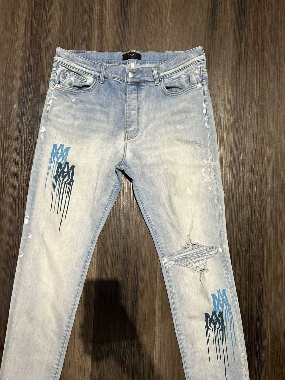 Amiri Amiri Water Color Paint Splatter MA Logo Je… - image 2