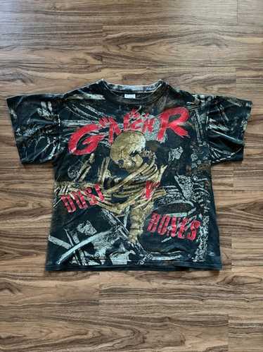 未使用新品　Guns & Roses Dust N 'Bones Tシャツ Vintage Guns N' Roses Dust N' Bones All Over Print T-Shirt
