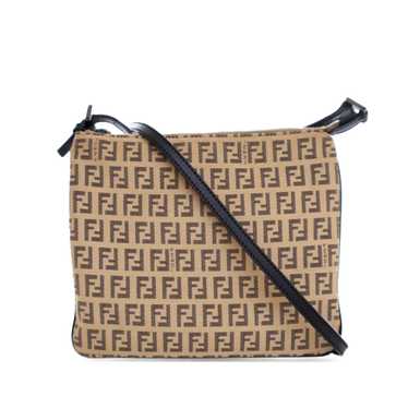 Brown Fendi Zucchino Canvas Crossbody