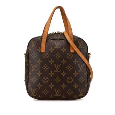 Brown Louis Vuitton Monogram Spontini Satchel