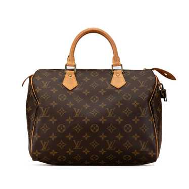 Brown Louis Vuitton Monogram Speedy 30 Boston Bag