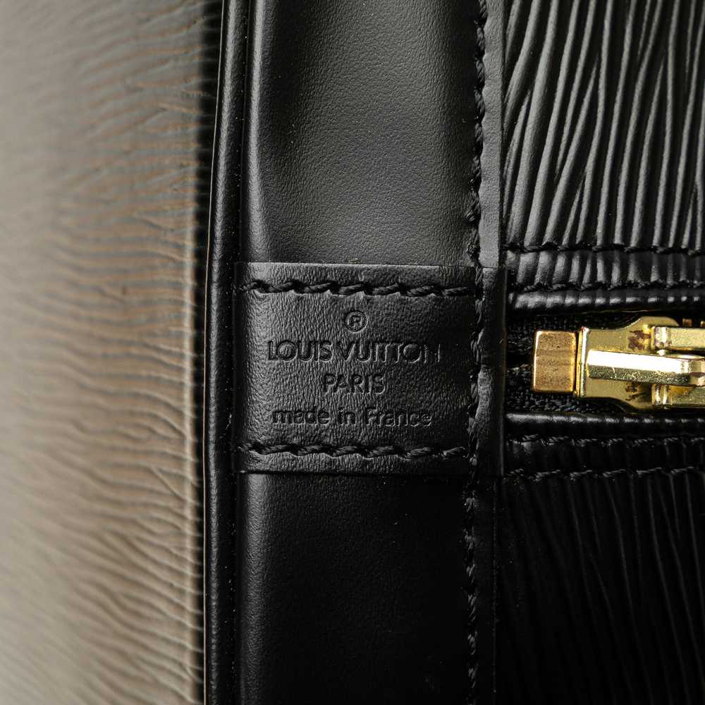 Black Louis Vuitton Epi Alma PM Handbag - image 5