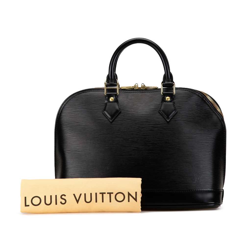 Black Louis Vuitton Epi Alma PM Handbag - image 8