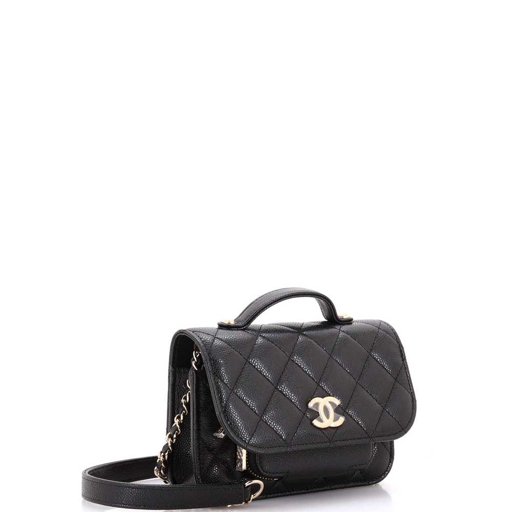 CHANEL Business Affinity Flap Bag Quilted Caviar … - image 2