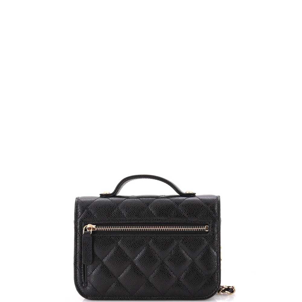 CHANEL Business Affinity Flap Bag Quilted Caviar … - image 3