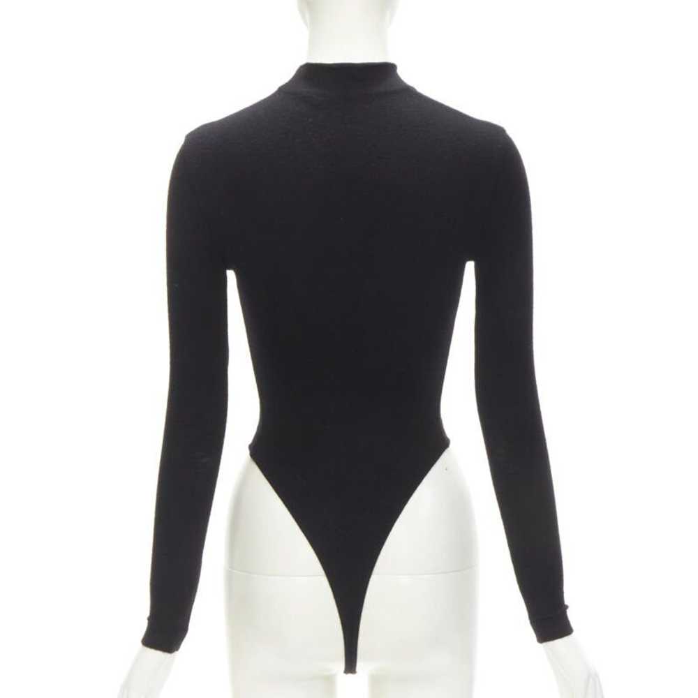 Alaia ALAIA 1990's Vintage black wool mock neck l… - image 5