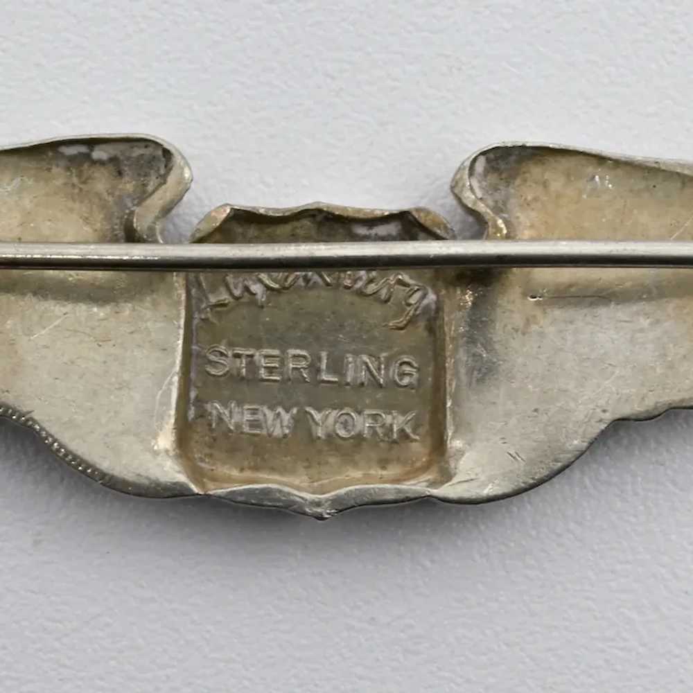 Sterling USAAF Pilot Wings Pin - WWII Luxenberg 1… - image 3