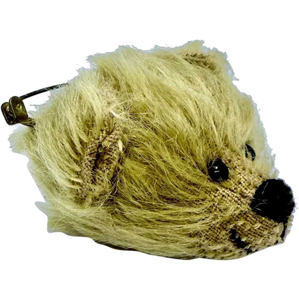 Mohair Teddy Bear Pin Jewelry Brooch - image 1