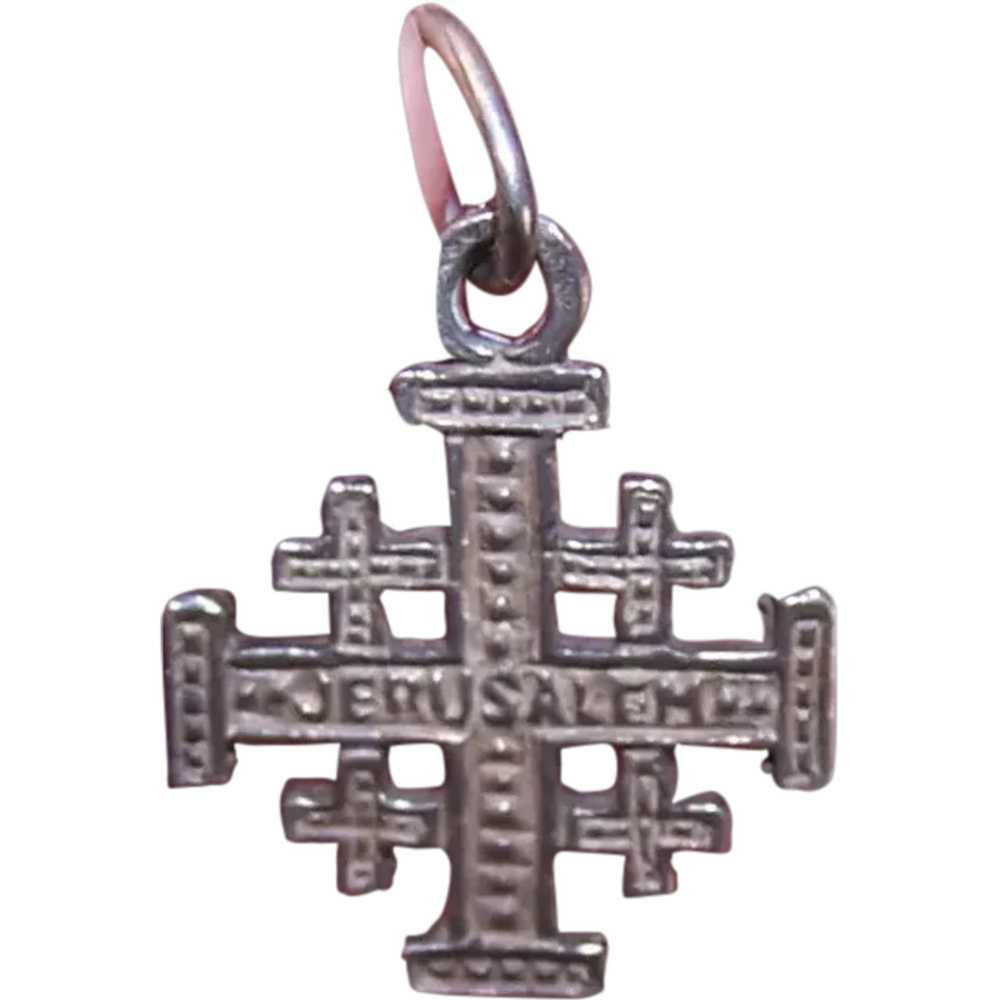 Sterling Silver Charm - Jerusalem Cross - image 1