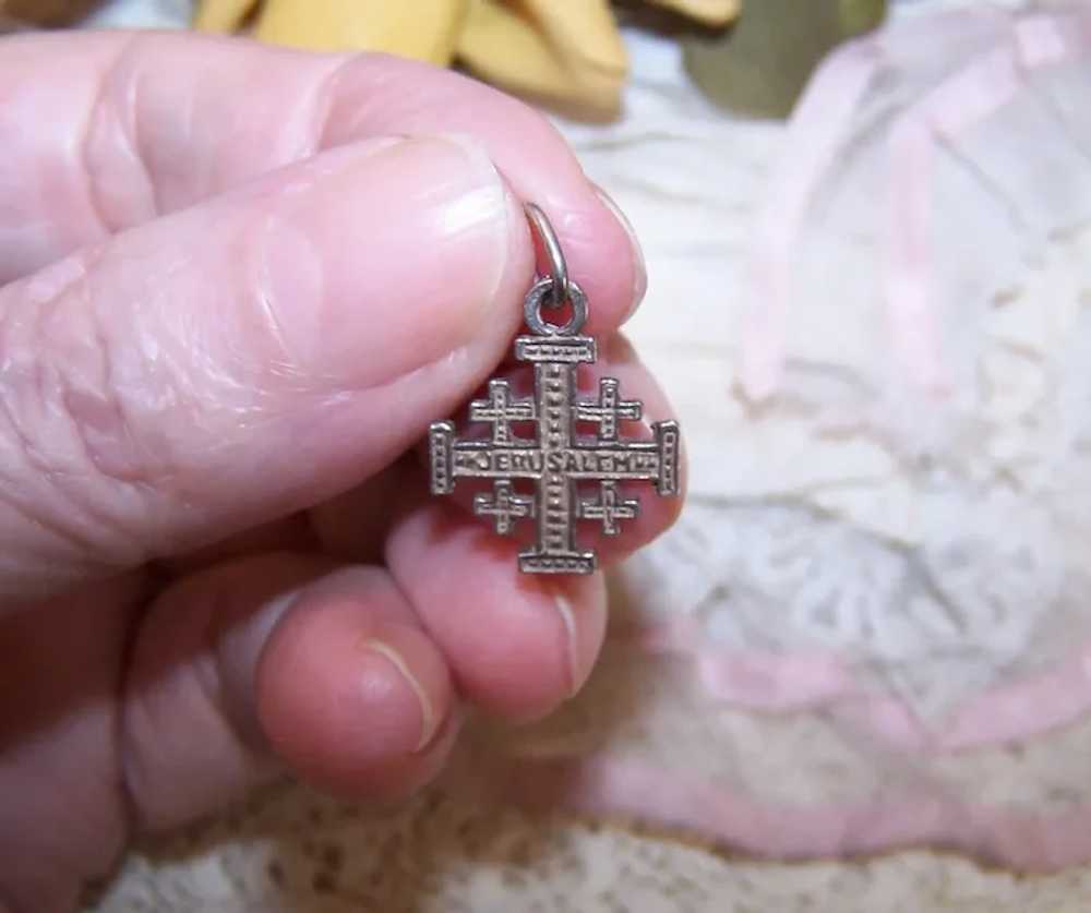 Sterling Silver Charm - Jerusalem Cross - image 3