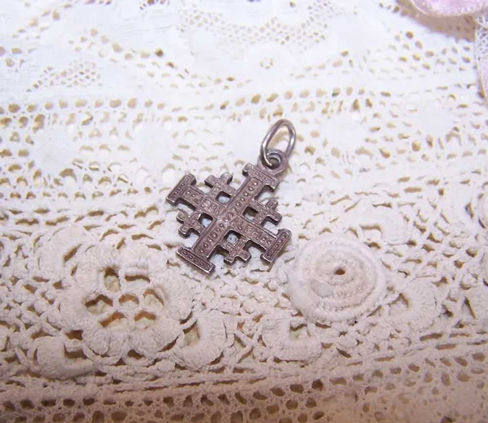 Sterling Silver Charm - Jerusalem Cross - image 4