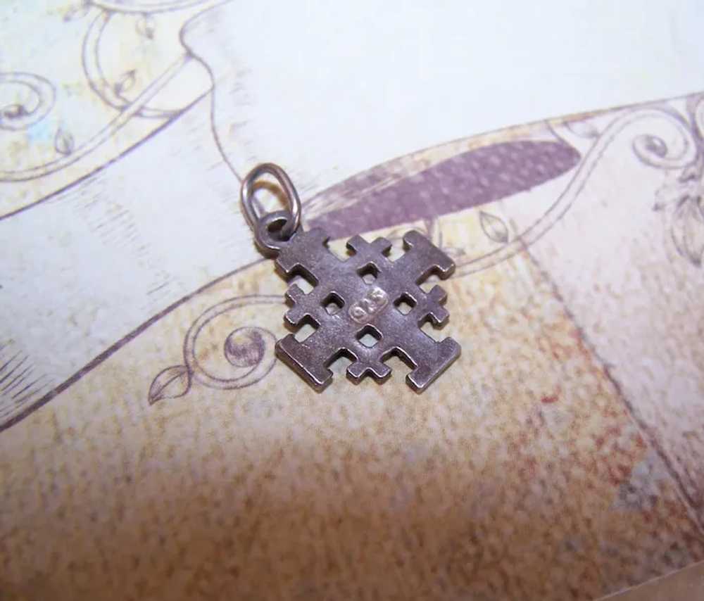 Sterling Silver Charm - Jerusalem Cross - image 6