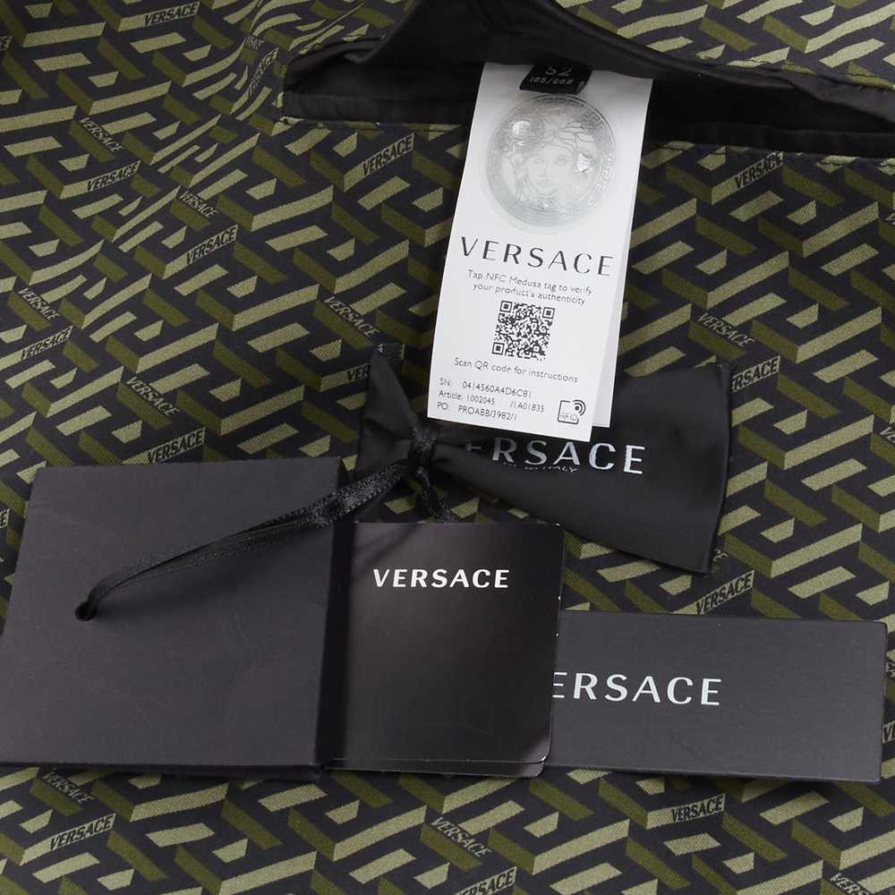 Versace VERSACE 2021 La Greca green graphic leath… - image 11