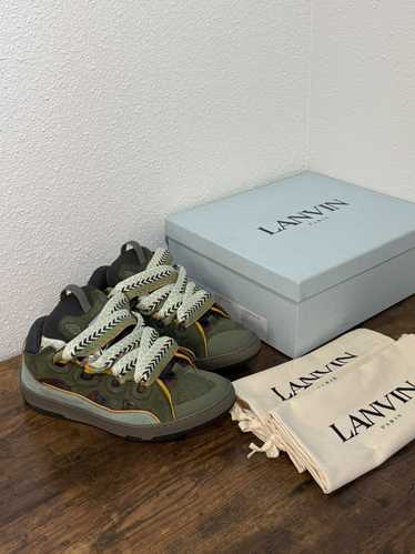 Lanvin Lanvin Curb Sneakers green size 42 US 9