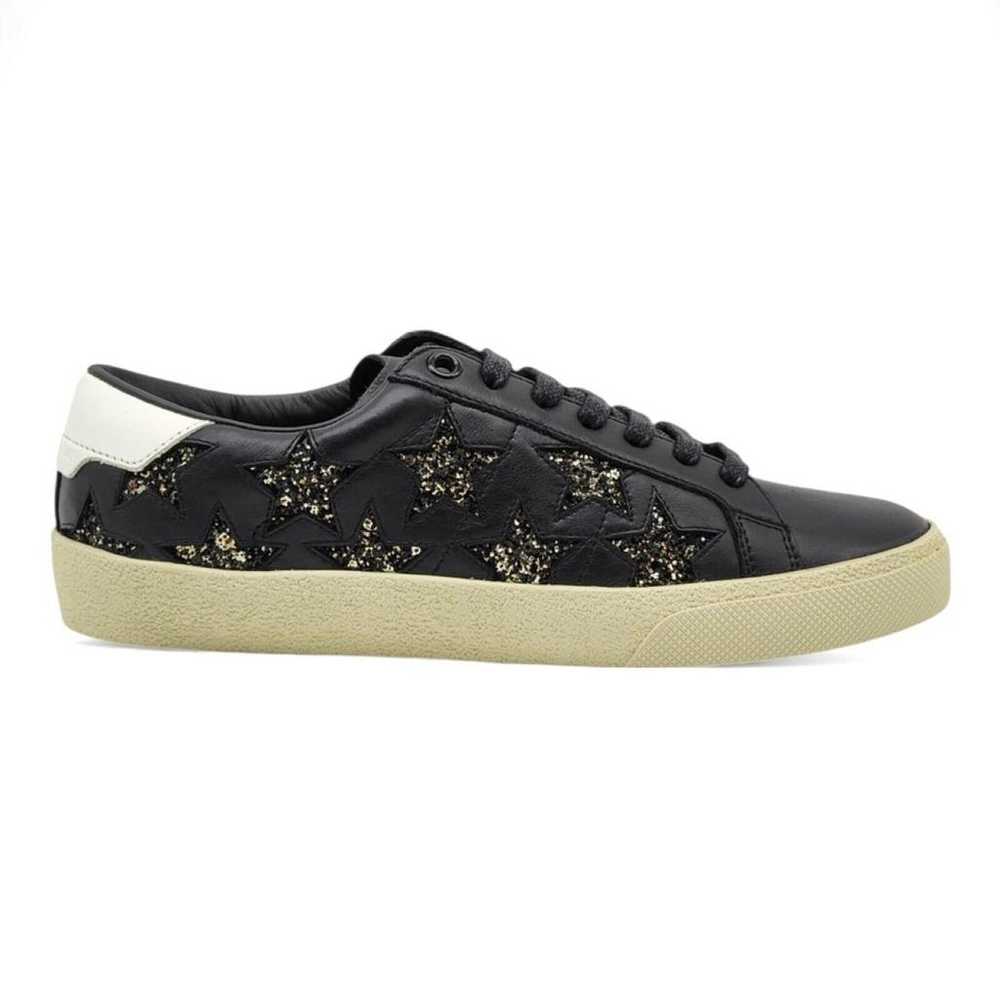 Saint Laurent Court leather trainers - image 2