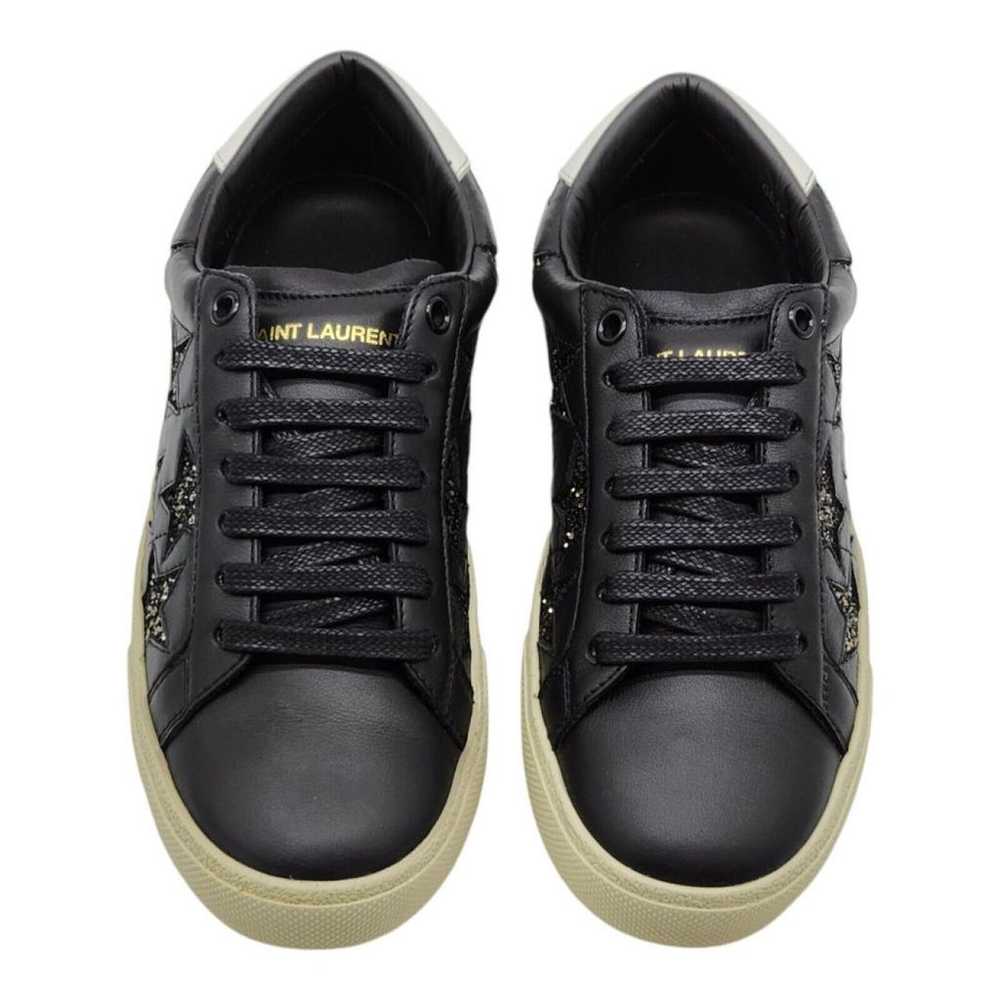 Saint Laurent Court leather trainers - image 4