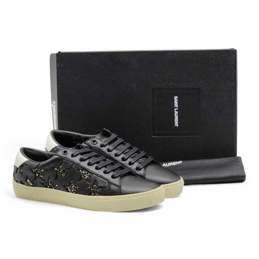 Saint Laurent Court leather trainers - image 8