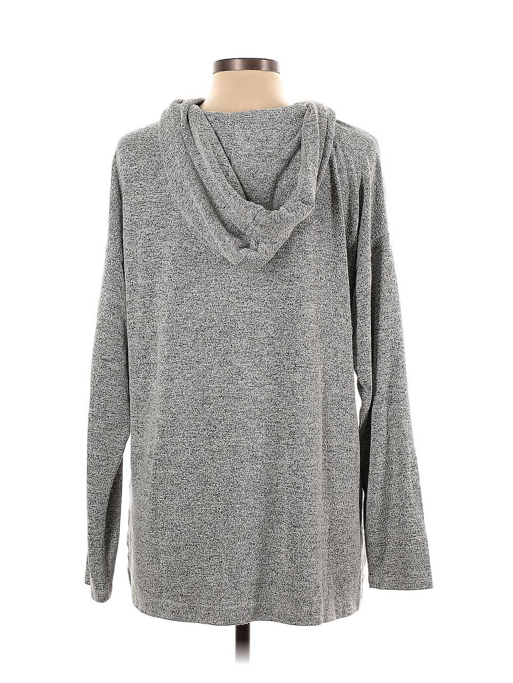 Max & Mia Women Gray Pullover Hoodie L - image 2