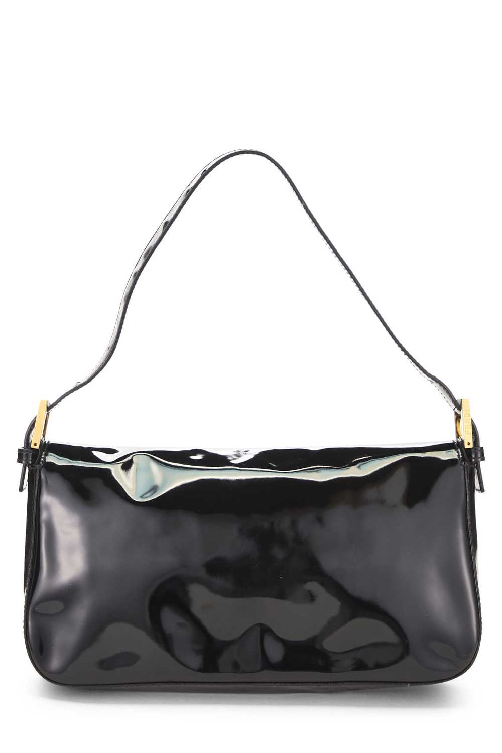 Black Patent Leather Baguette - image 4