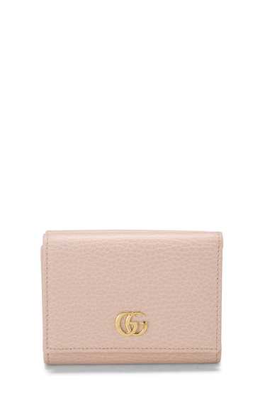 Pink Leather Trifold Wallet