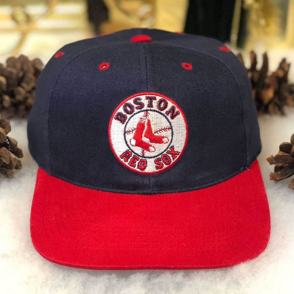 Vintage MLB Boston Red Sox Signatures Strapback H… - image 1