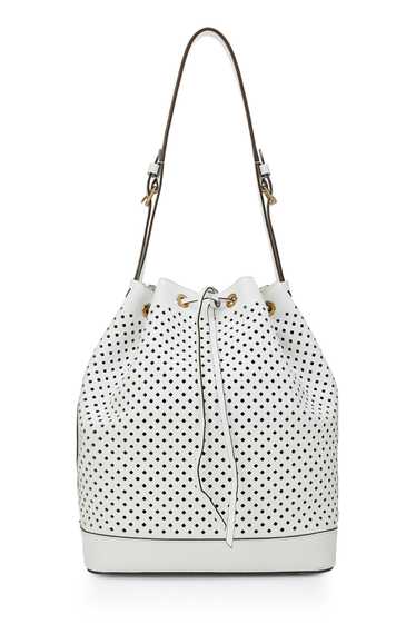 White Perforated Leather Noé - image 1