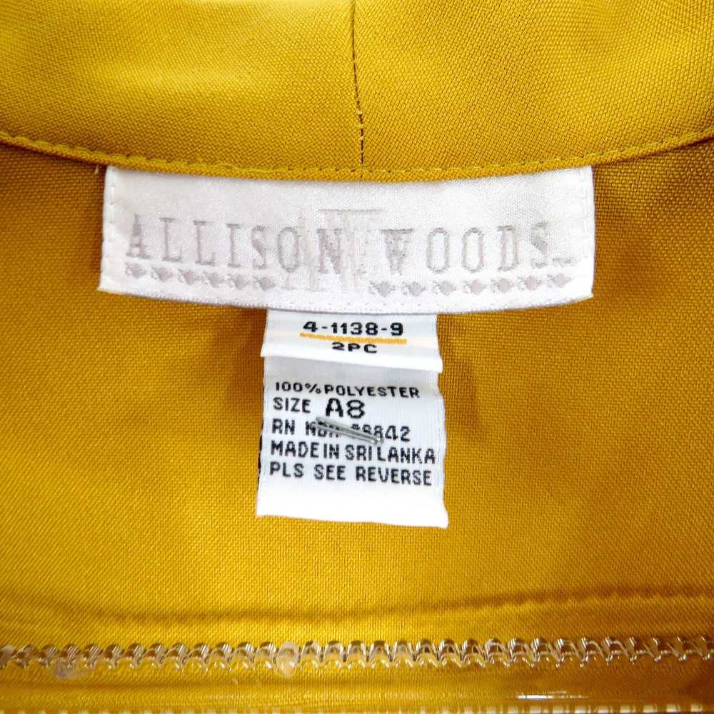 Vintage Vintage Mustard Yellow Skirt Suit Blazer … - image 3